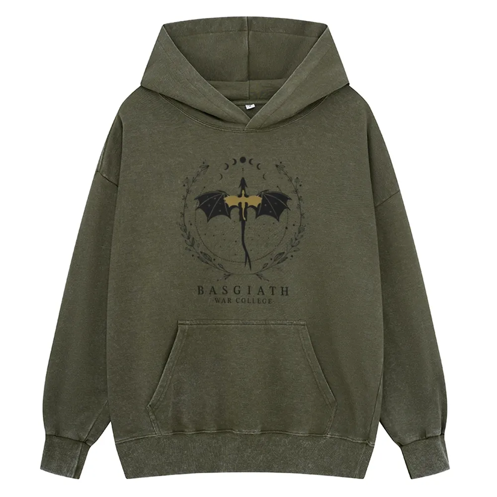 Pagewings Basgiath War College Unisex Washed Hoodie