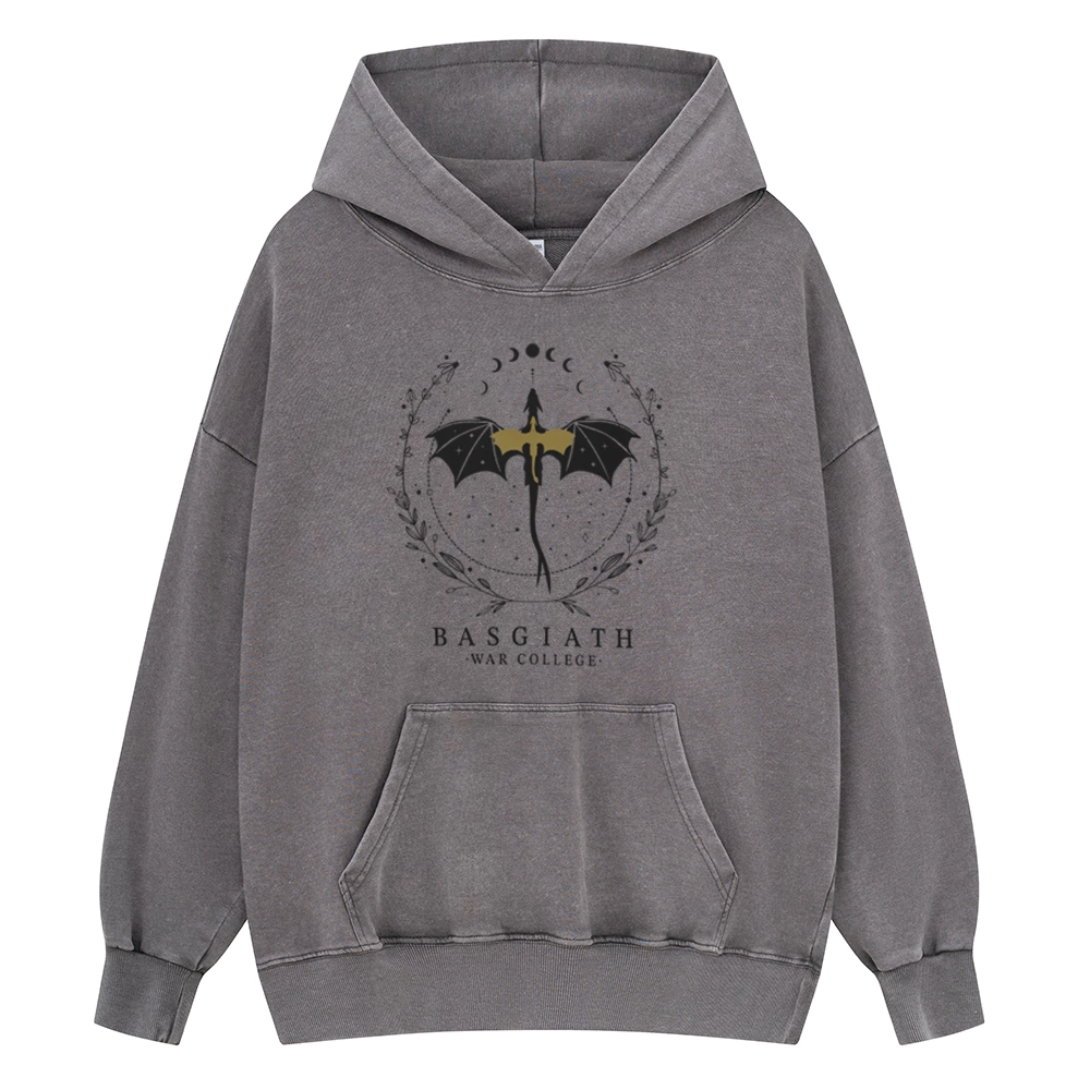 Pagewings Basgiath War College Unisex Washed Hoodie