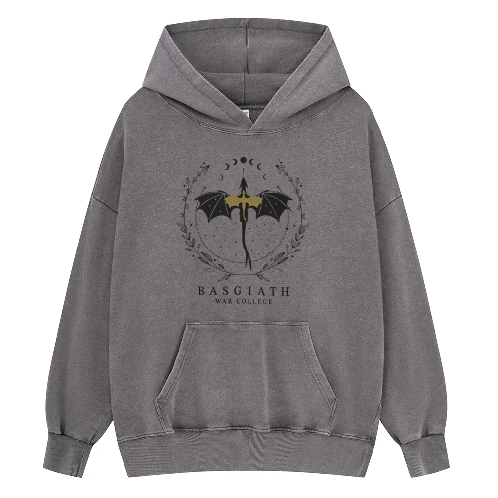 Pagewings Basgiath War College Unisex Washed Hoodie