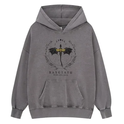 Pagewings Basgiath War College Unisex Washed Hoodie
