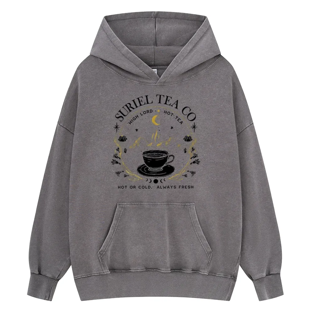 Pagewings Suriel Tea Co Unisex Washed Hoodie