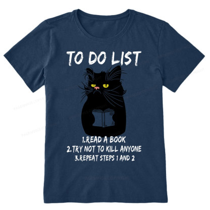 Pagewings Black Cat To Do List  Unisex Classic T-shirt
