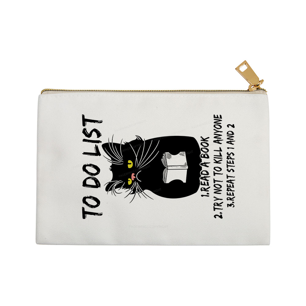 Pagewings Black Cat To Do List Pouch