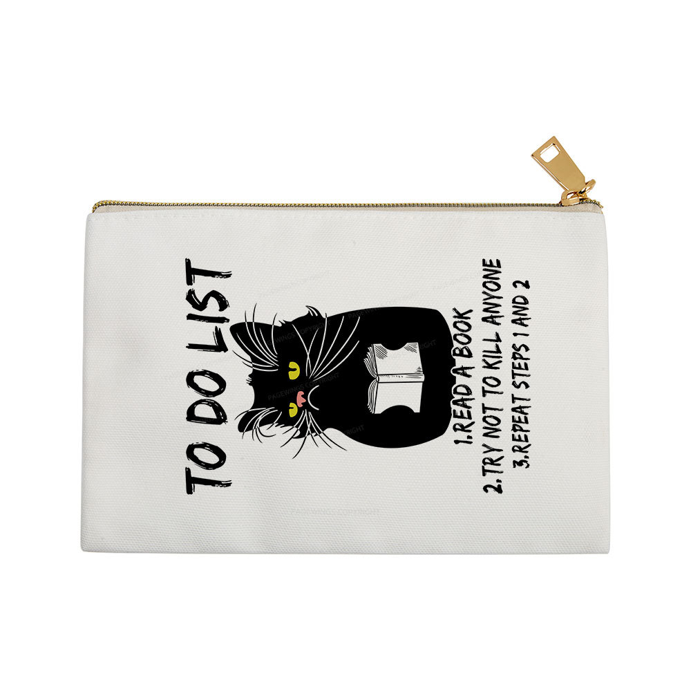 Pagewings Black Cat To Do List Pouch