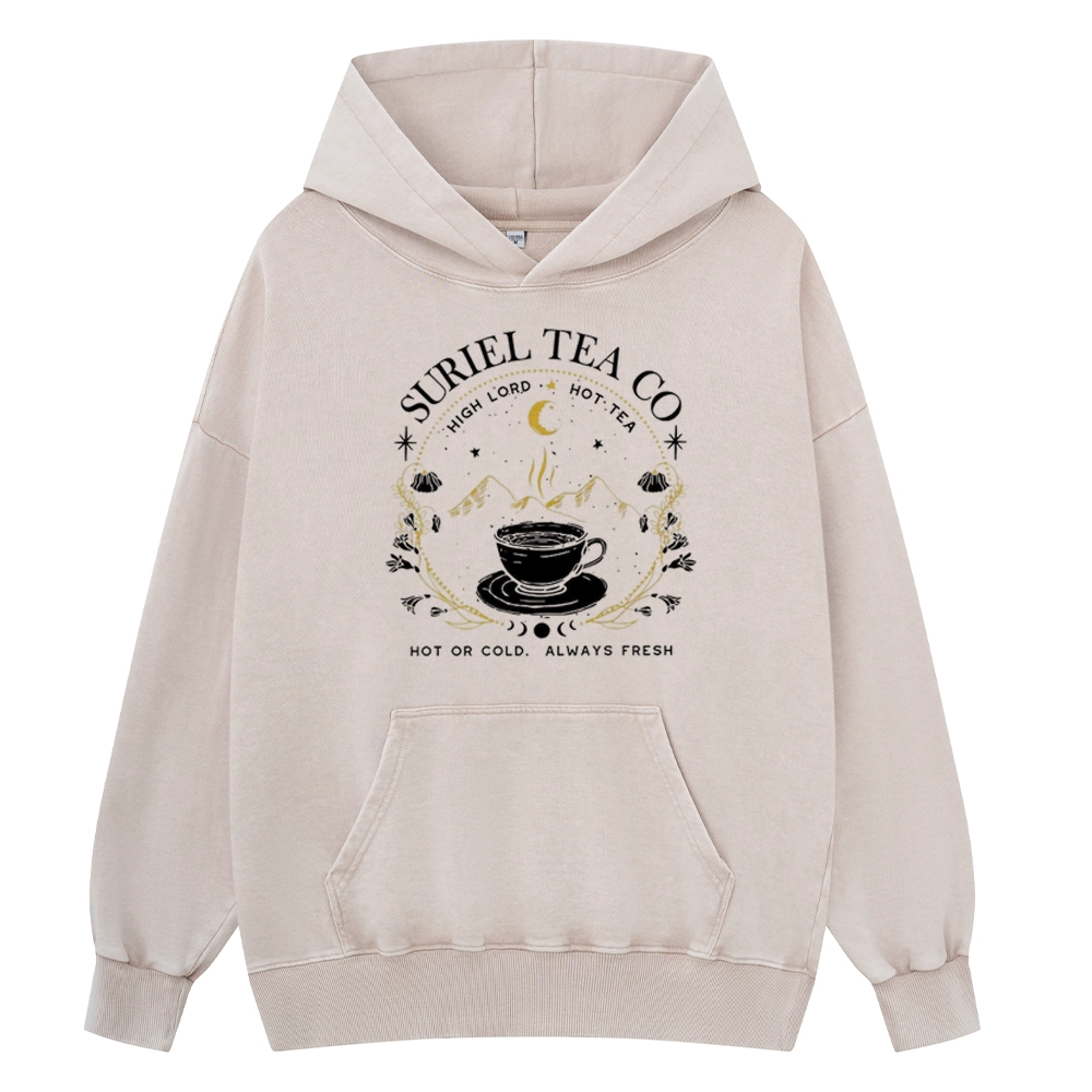 Pagewings Suriel Tea Co Unisex Washed Hoodie