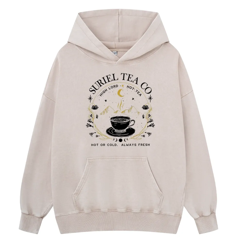 Pagewings Suriel Tea Co Unisex Washed Hoodie