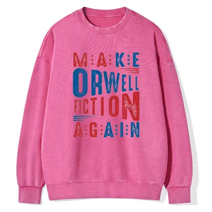 Pagewings  1984 Book Unisex Washed Sweatshirt