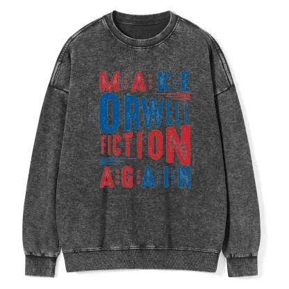 Pagewings  1984 Book Unisex Washed Sweatshirt