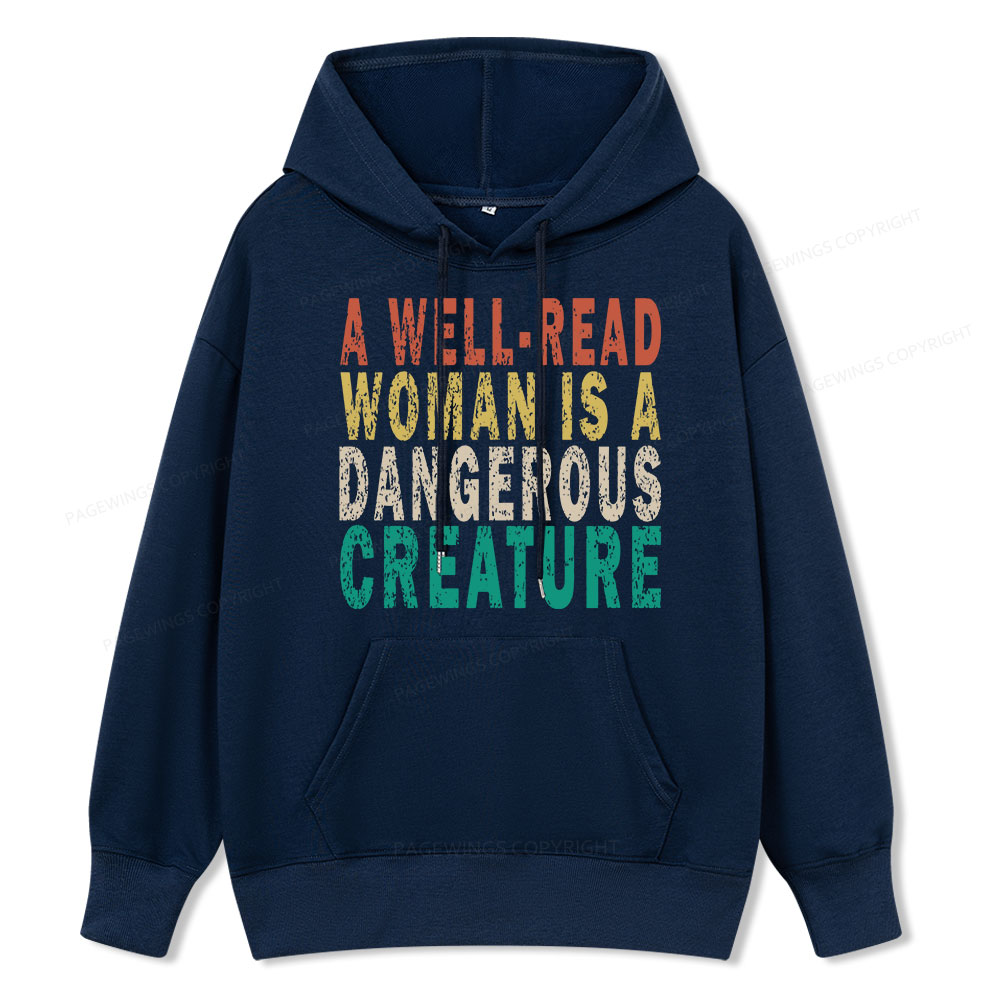 Pagewings A Well-Read Woman Is A Dangerous Creature Unisex Classic Hoodie