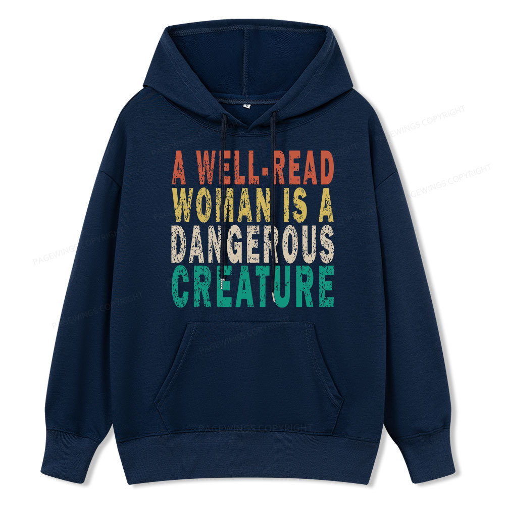 Pagewings A Well-Read Woman Is A Dangerous Creature Unisex Classic Hoodie