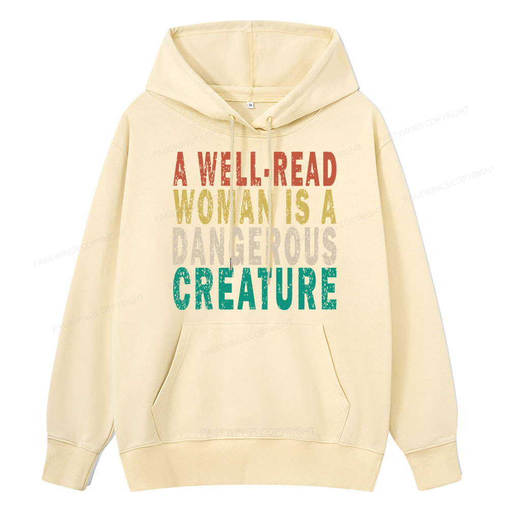 Pagewings A Well-Read Woman Is A Dangerous Creature Unisex Classic Hoodie
