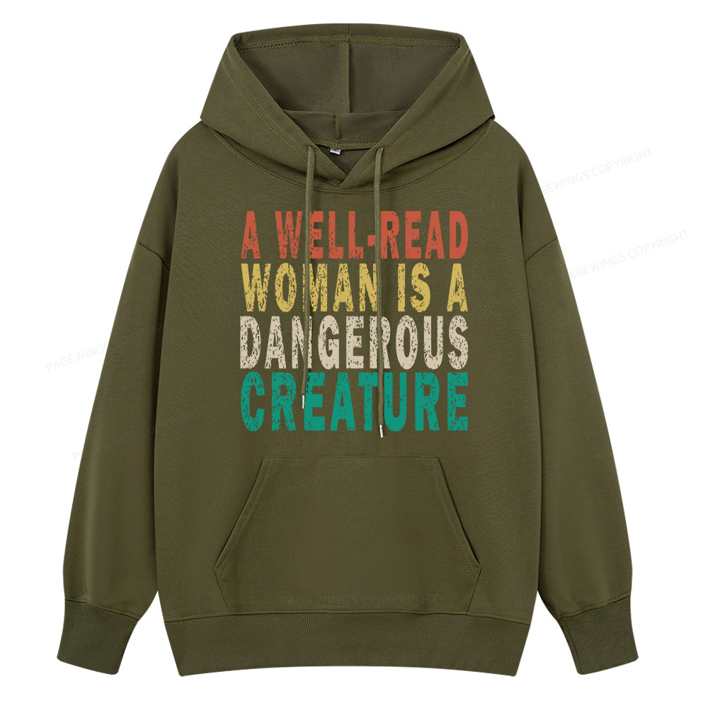 Pagewings A Well-Read Woman Is A Dangerous Creature Unisex Classic Hoodie