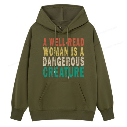 Pagewings A Well-Read Woman Is A Dangerous Creature Unisex Classic Hoodie