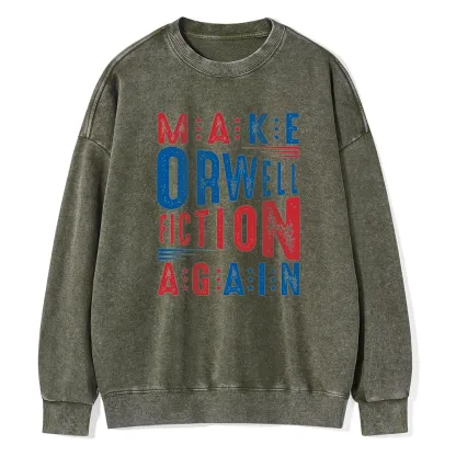 Pagewings  1984 Book Unisex Washed Sweatshirt