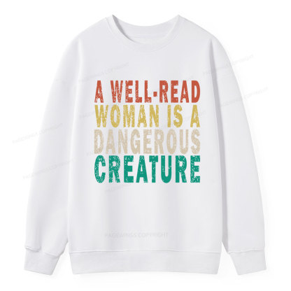 Pagewings A Well-Read Woman Is A Dangerous Creature Unisex Classic Sweatshirt