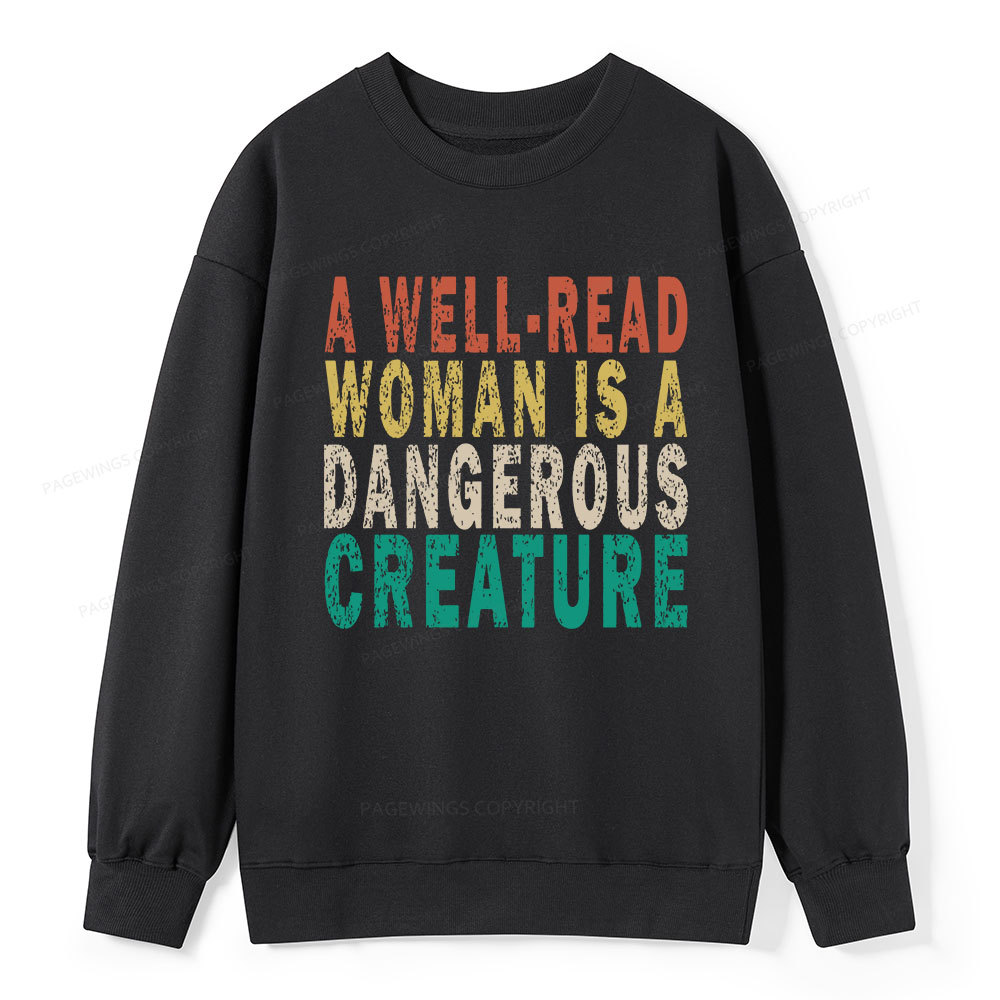Pagewings A Well-Read Woman Is A Dangerous Creature Unisex Classic Sweatshirt