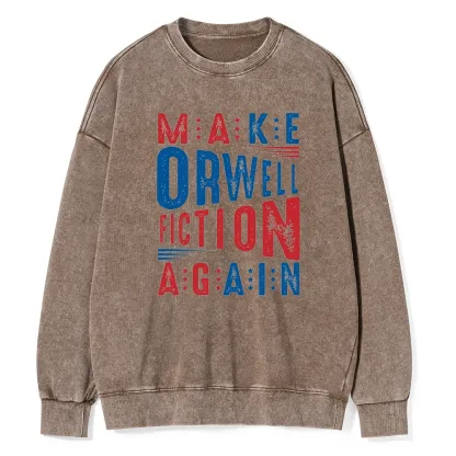 Pagewings  1984 Book Unisex Washed Sweatshirt