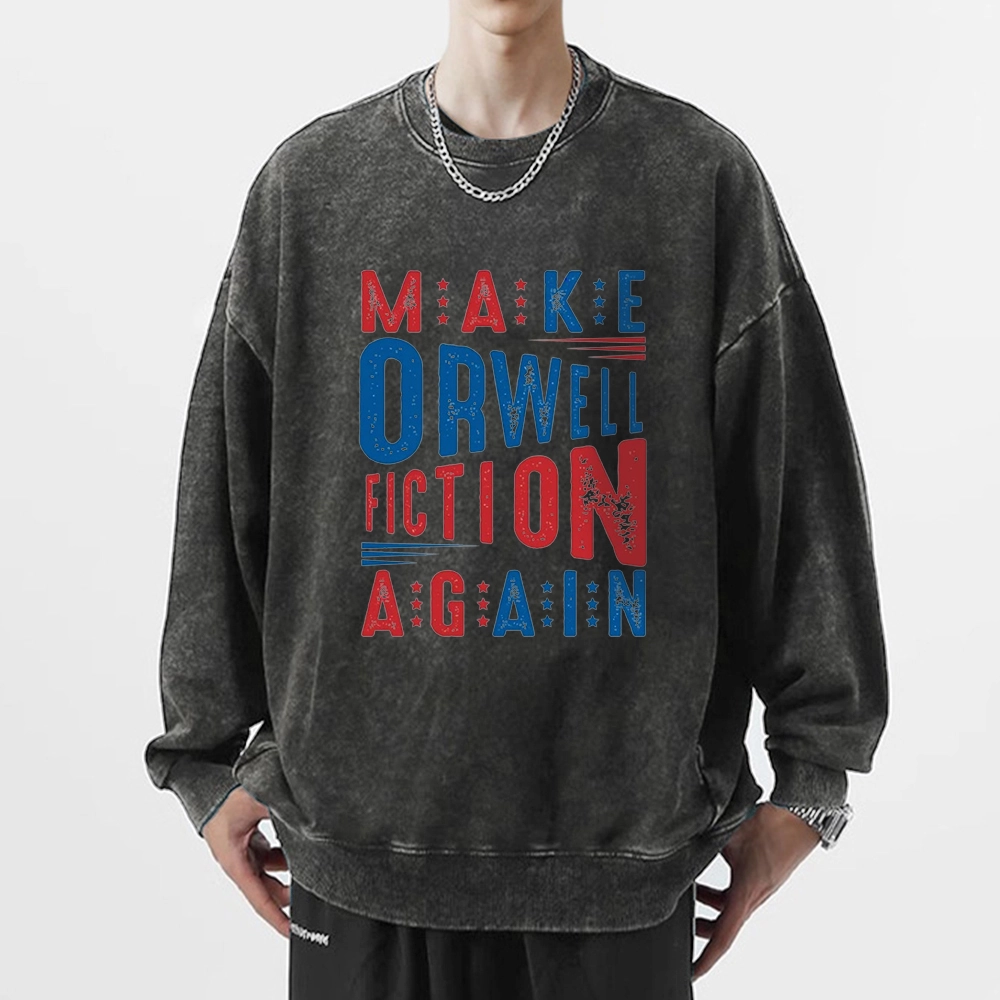 Pagewings  1984 Book Unisex Washed Sweatshirt