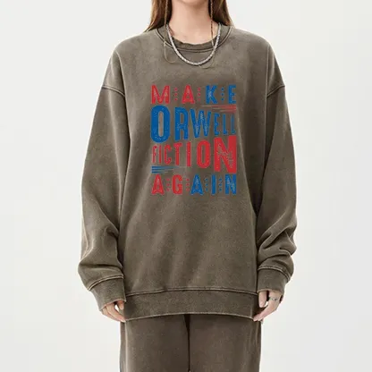 Pagewings  1984 Book Unisex Washed Sweatshirt