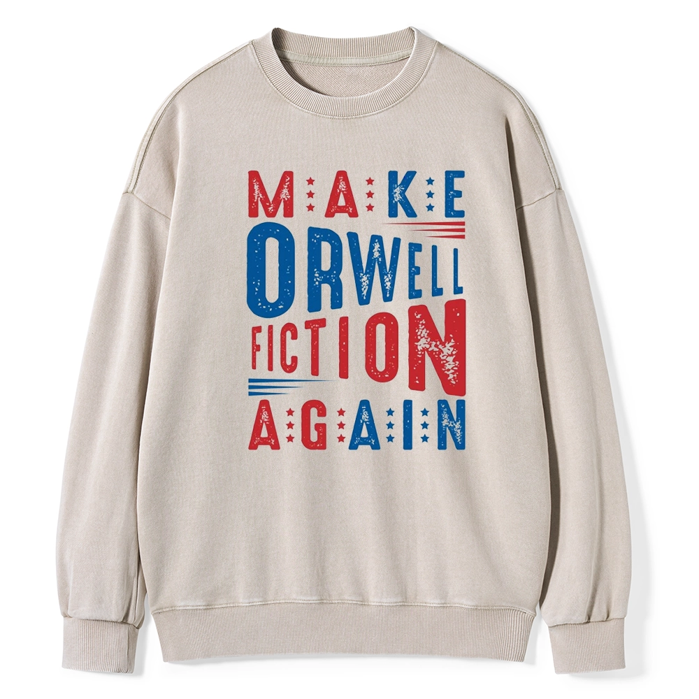 Pagewings  1984 Book Unisex Washed Sweatshirt
