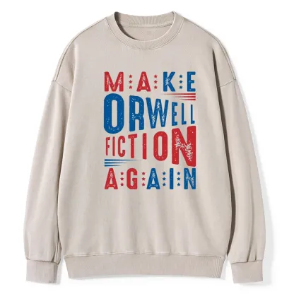 Pagewings  1984 Book Unisex Washed Sweatshirt