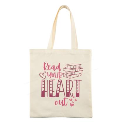 Pagewings Valentine Sweatshirt Read Your Heart Tote Bag