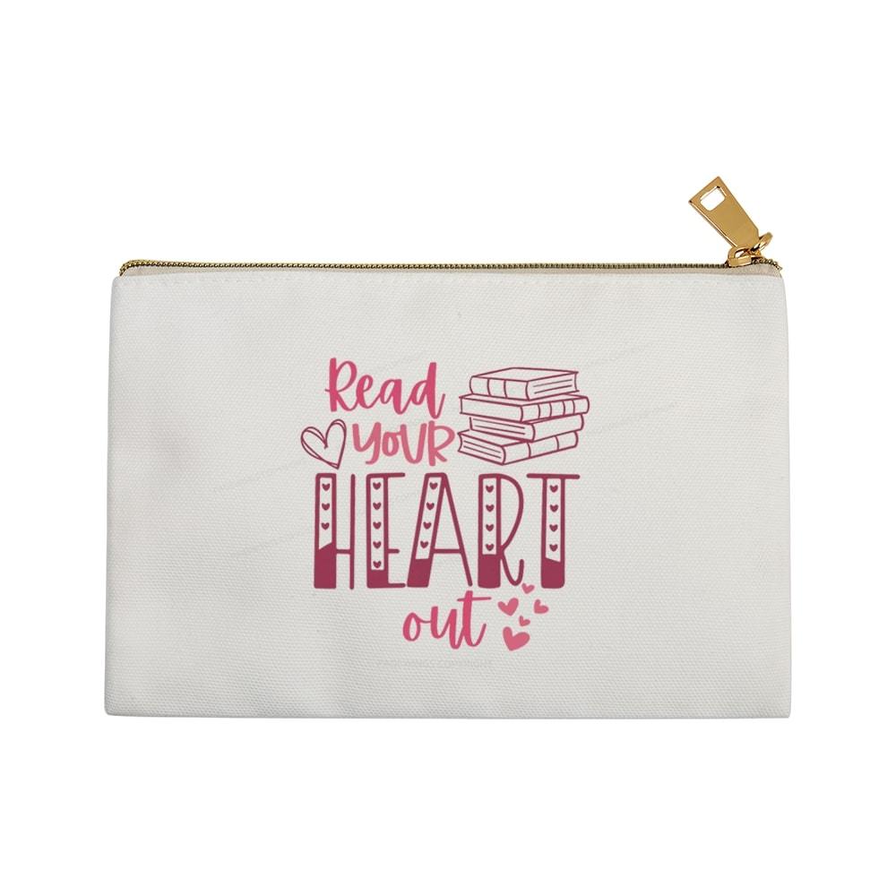 Pagewings Valentine Sweatshirt Read Your Heart Pouch