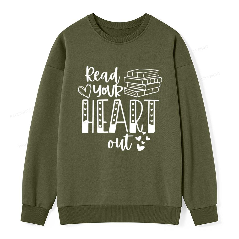 Pagewings Valentine Sweatshirt Read Your Heart Unisex Classic Sweatshirt