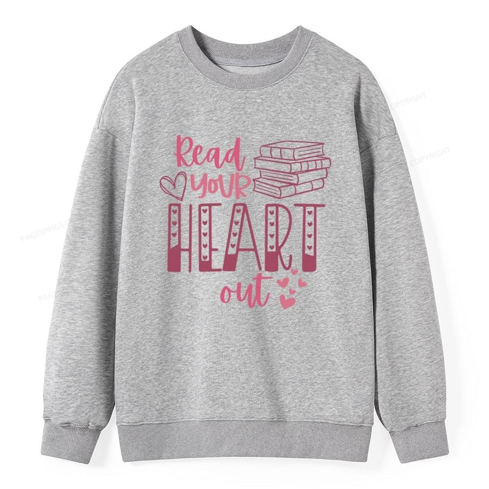 Pagewings Valentine Sweatshirt Read Your Heart Unisex Classic Sweatshirt
