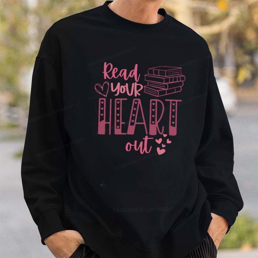 Pagewings Valentine Sweatshirt Read Your Heart Unisex Classic Sweatshirt