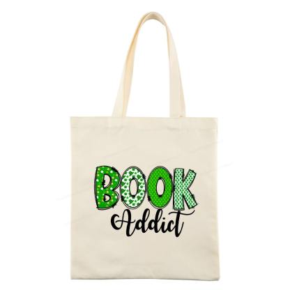 Pagewingsread t Patrick's Day Gift for bookworm,Book Lovers Tote Bag