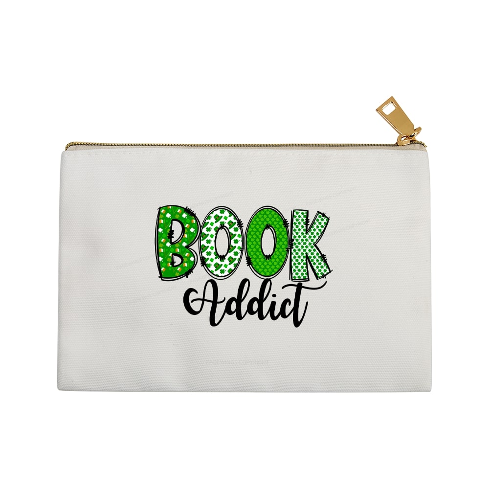 Pagewingsread t Patrick's Day Gift for bookworm,Book Lovers Pouch