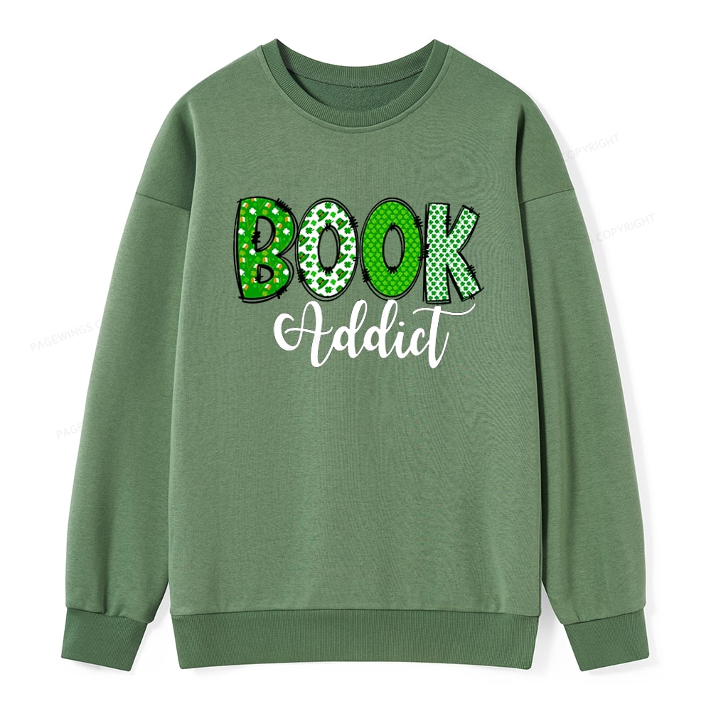 Pagewingsread t Patrick's Day Gift for bookworm,Book Lovers Unisex Classic Sweatshirt