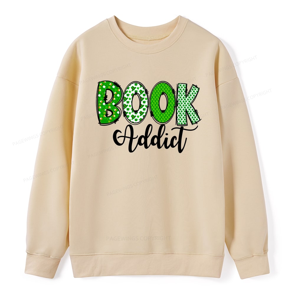 Pagewingsread t Patrick's Day Gift for bookworm,Book Lovers Unisex Classic Sweatshirt