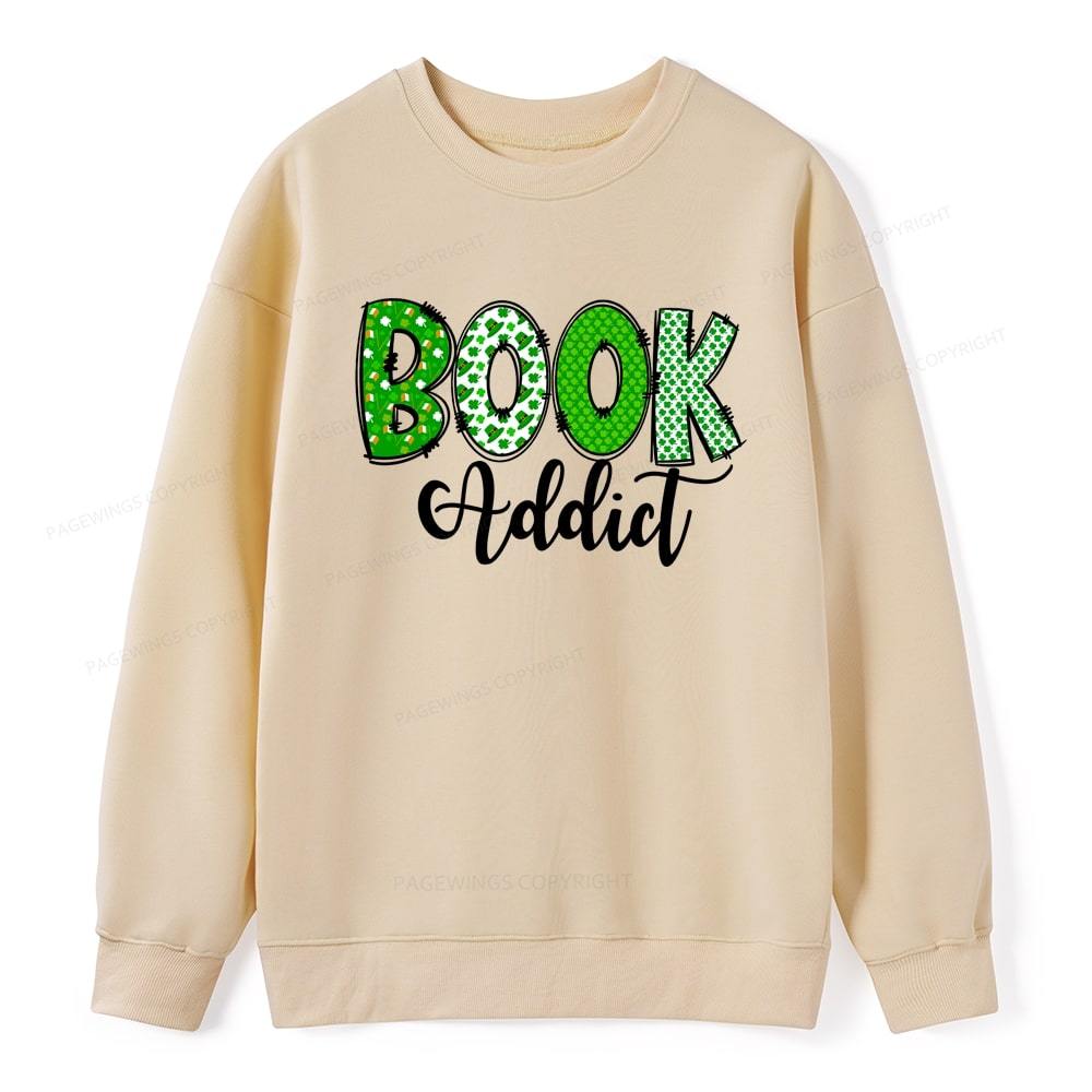 Pagewingsread t Patrick's Day Gift for bookworm,Book Lovers Unisex Classic Sweatshirt