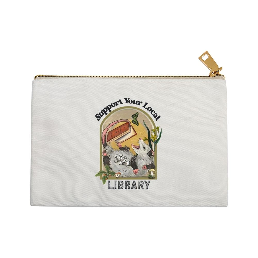 Pagewings Library Readers Make Leaders Jersey Short Sleeve Tee Pouch