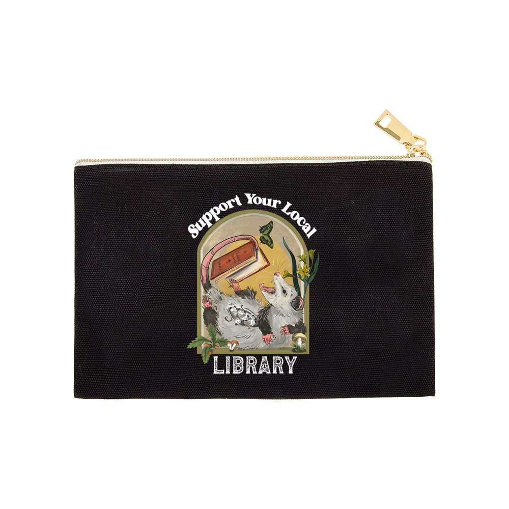 Pagewings Library Readers Make Leaders Jersey Short Sleeve Tee Pouch