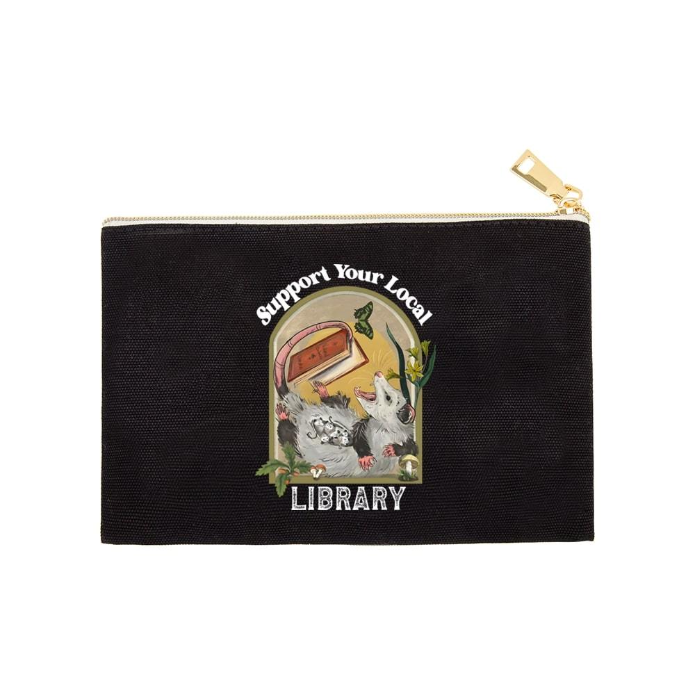 Pagewings Library Readers Make Leaders Jersey Short Sleeve Tee Pouch