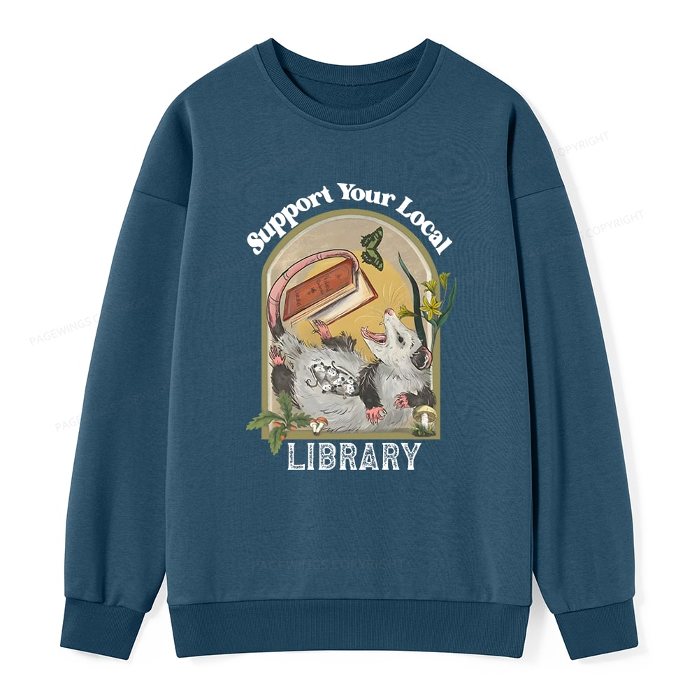 Pagewings Library Readers Make Leaders Jersey Short Sleeve Tee Unisex Classic Sweatshirt