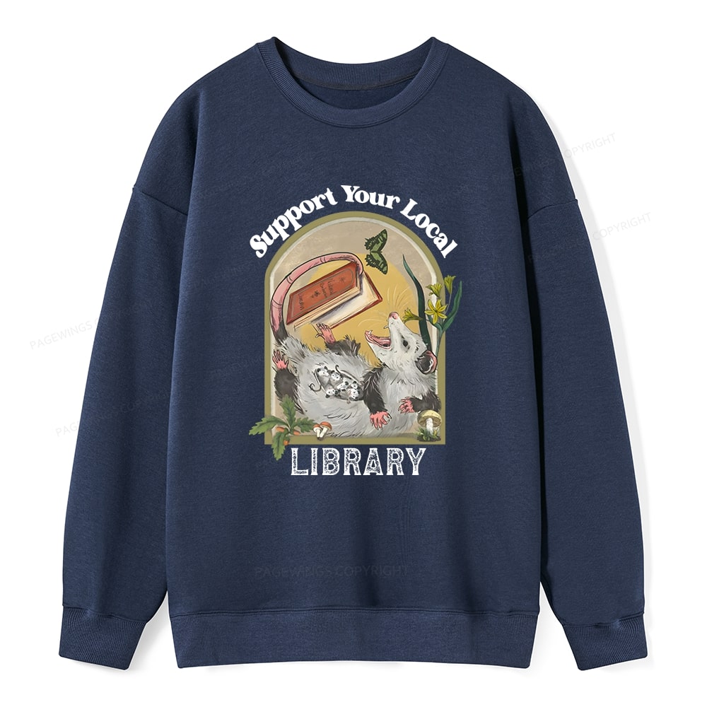 Pagewings Library Readers Make Leaders Jersey Short Sleeve Tee Unisex Classic Sweatshirt