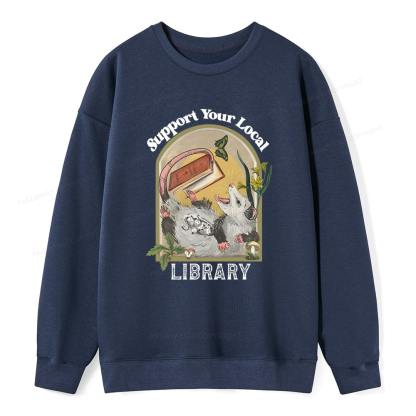 Pagewings Library Readers Make Leaders Jersey Short Sleeve Tee Unisex Classic Sweatshirt
