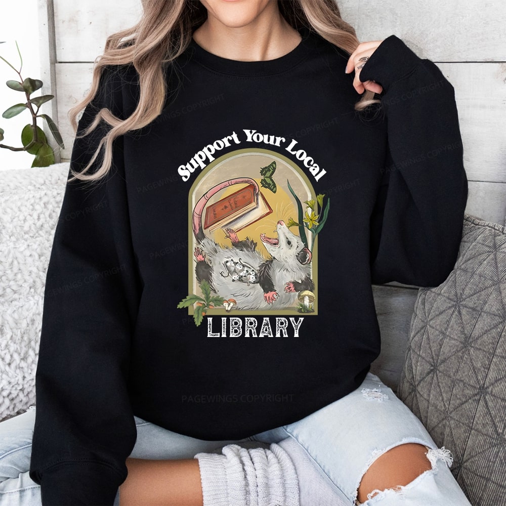 Pagewings Library Readers Make Leaders Jersey Short Sleeve Tee Unisex Classic Sweatshirt