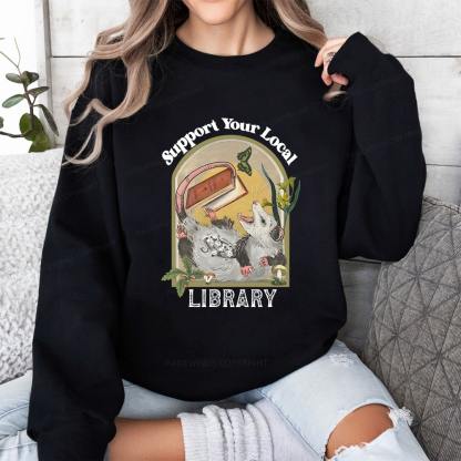 Pagewings Library Readers Make Leaders Jersey Short Sleeve Tee Unisex Classic Sweatshirt