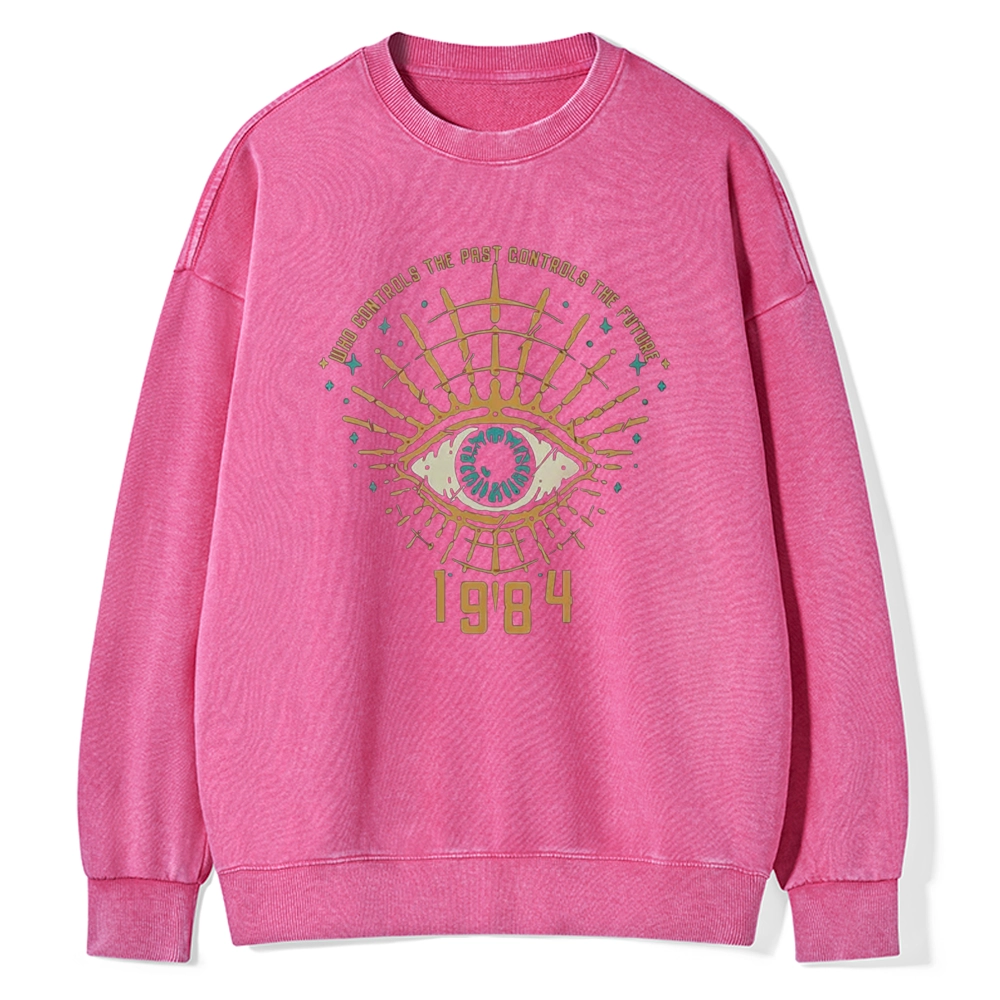 Pagewings George Orwell 1984  Unisex Washed Sweatshirt