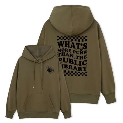 Pagewings punk the public library Unisex Classic Hoodie