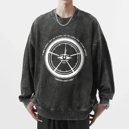 Pagewings  Nineteen Eighty-Four Unisex Washed Sweatshirt