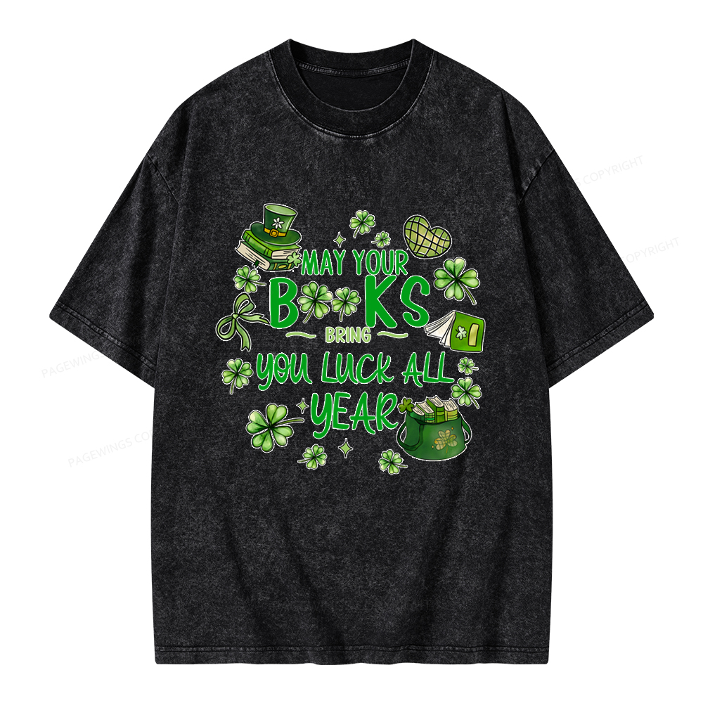 Pagewings St. Patrick's Day Lucky Unisex Washed T-shirt Unisex Washed T-shirt