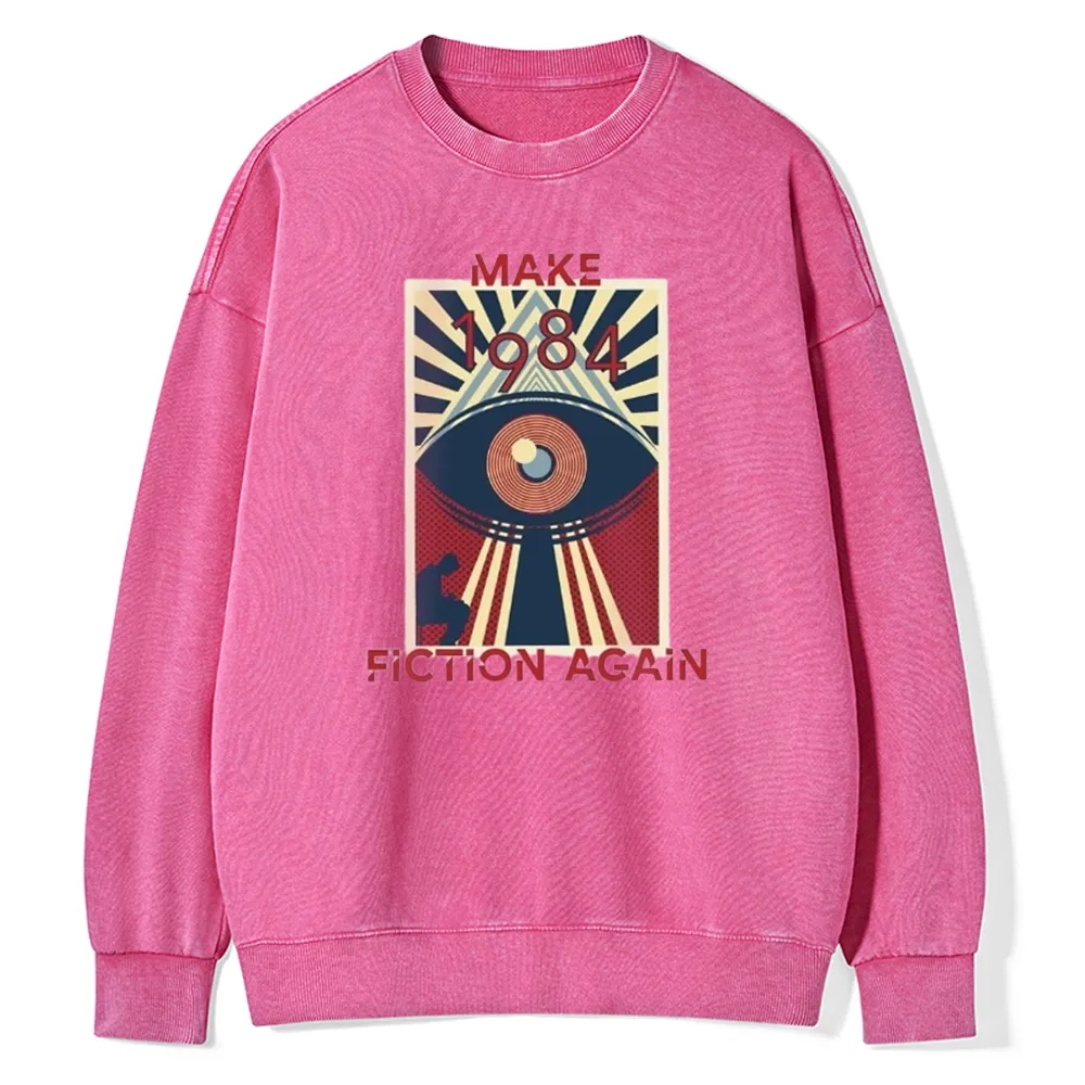 Pagewings Nineteen Eighty-Four Unisex Washed Sweatshirt