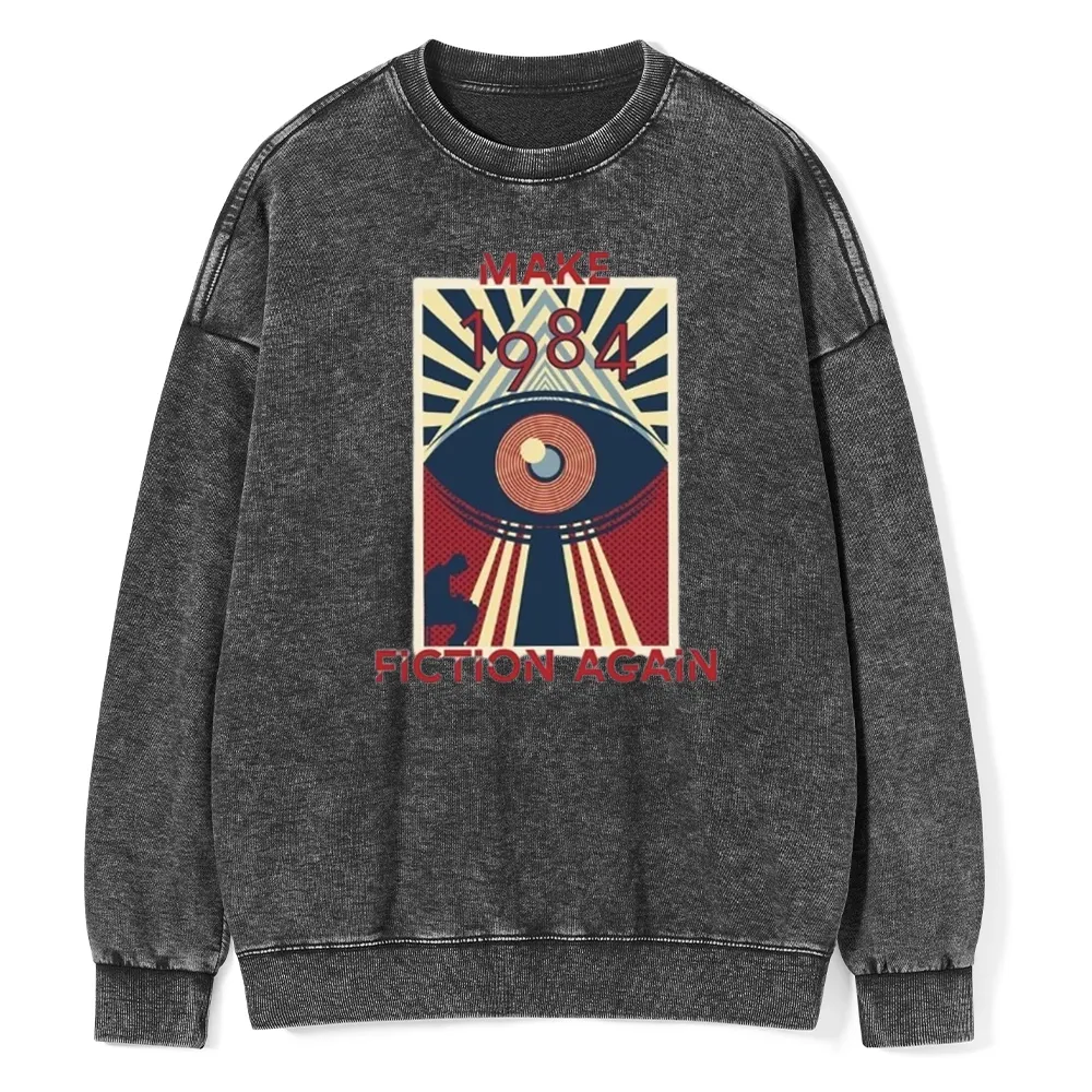 Pagewings Nineteen Eighty-Four Unisex Washed Sweatshirt