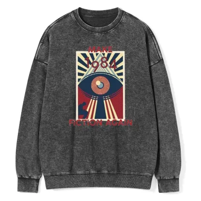 Pagewings Nineteen Eighty-Four Unisex Washed Sweatshirt